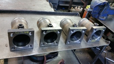 Foot clamp cylinders