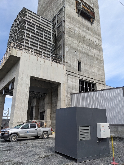 Loading station hydraulic power unit