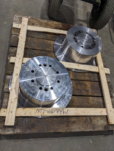 Hydraulic safety brake for mining tractor